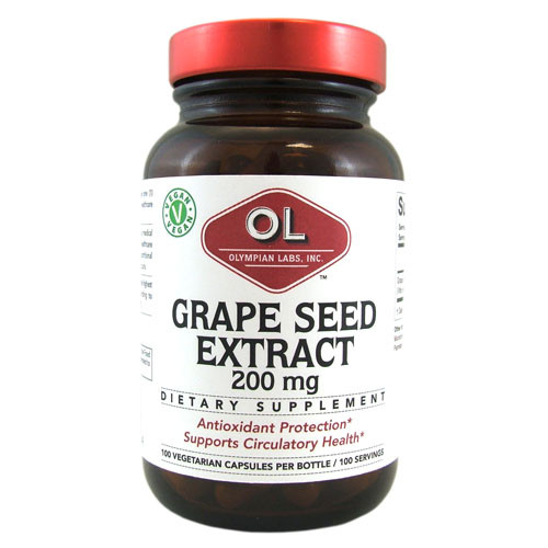 Olympian Labs Grape Seed Extra Strength 200 mg (100 Capsules)