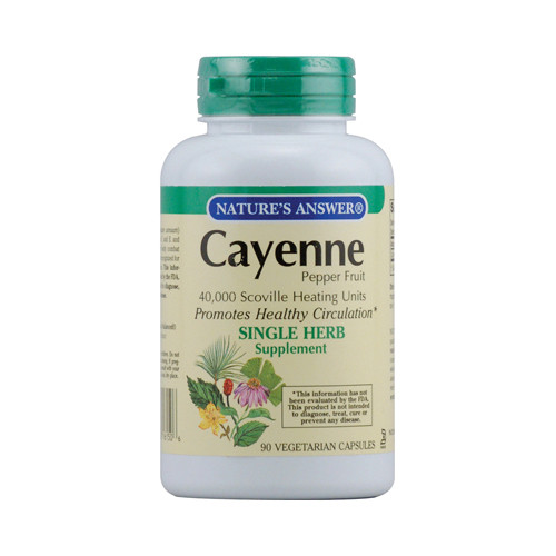 Nature's Answer Cayenne Pepper Fruit (90 Veg Capsules)