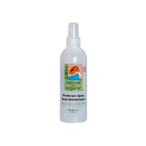 Lafe's Natural and Organic Deodorant Spray with Aloe Vera and MSM (8 fl Oz)