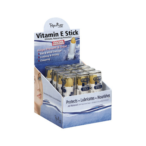 Reviva Labs Vitamin E Oil Stick Display Case (12 x 1.5 Oz)