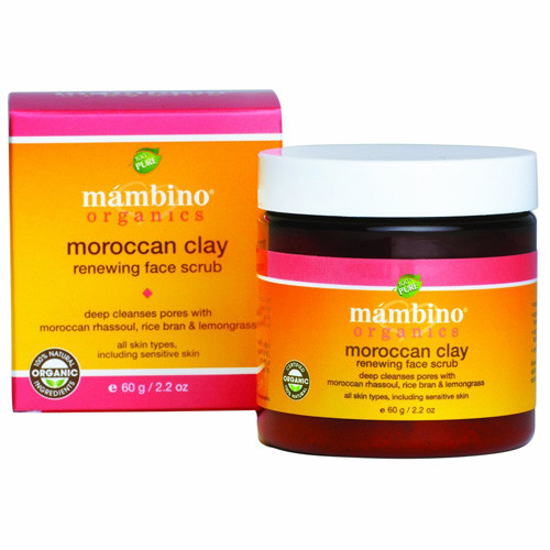 Mambino Organics Face Scrub Moroccan Clay Renewing 2.2 Oz