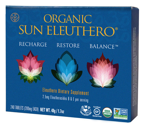 Sun Chlorella Organic Sun Eleuthero (240 Tablets)