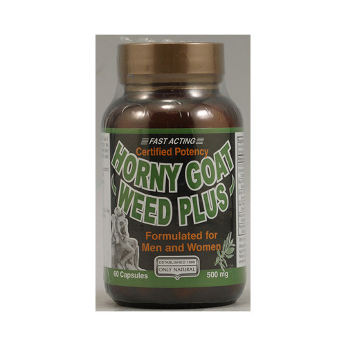 Only Natural Horny Goat Weed Plus 500 mg (60 Capsules)