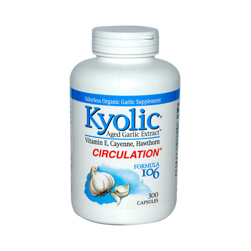 Kyolic Aged Garlic Extract Circulation Formula 106 (1x300 Capsules)