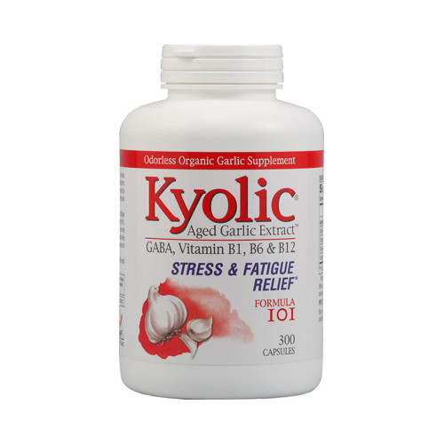 Kyolic Aged Garlic Extract Stress and Fatigue Relief Formula 101 (1x300 Capsules)