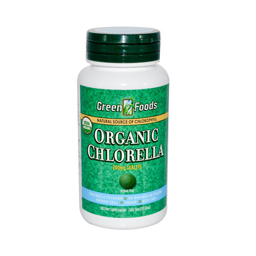 Green Foods Organic Chlorella 200 mg (1x300 Tablets)