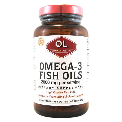 Olympian Labs Omega-3 Fish Oils 2000 mg (120 Softgels)