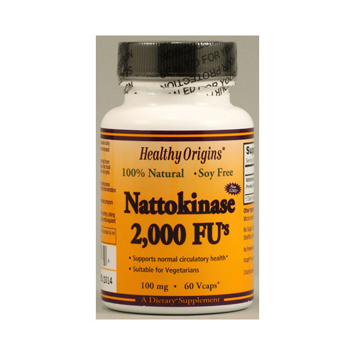 Healthy Origins Nattokinase 2000 FUs 100 mg (60 Veg Caps)