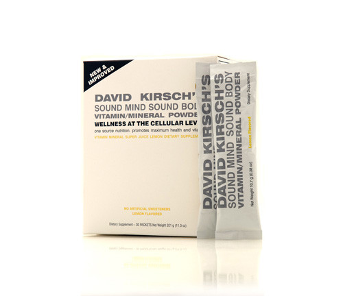 David Kirsch Wellness Vitamin Mineral Powder Lemon (30 Packets)