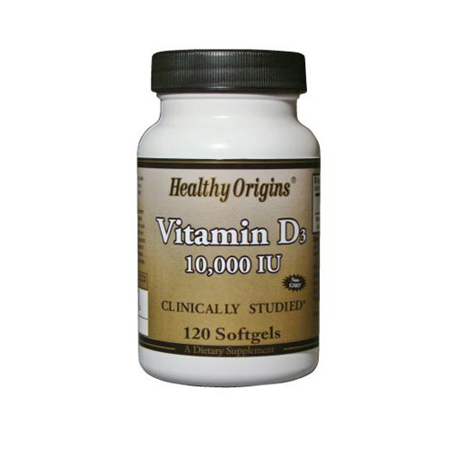 Healthy Origins Vitamin D3 10000 IU (120 Softgels)