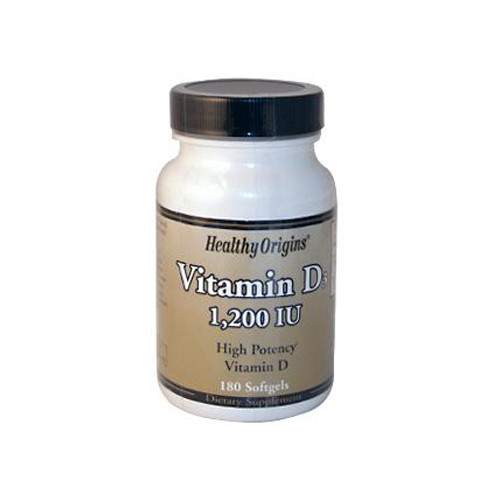 Healthy Origins Vitamin D3 1200 IU (180 Softgels)