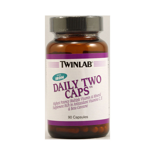 Twinlab Daily Two Caps with Iron (90 Capsules)