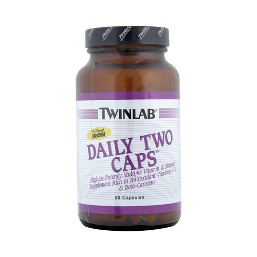 Twinlab Daily Two Caps without Iron (90 Capsules)