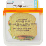 Blue Avocado Lunch Bag Re Zip Seal Orange 2 Pack