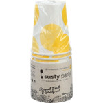 Susty Party Cups Compostable 10 oz Yellow 12 Count Case of 4