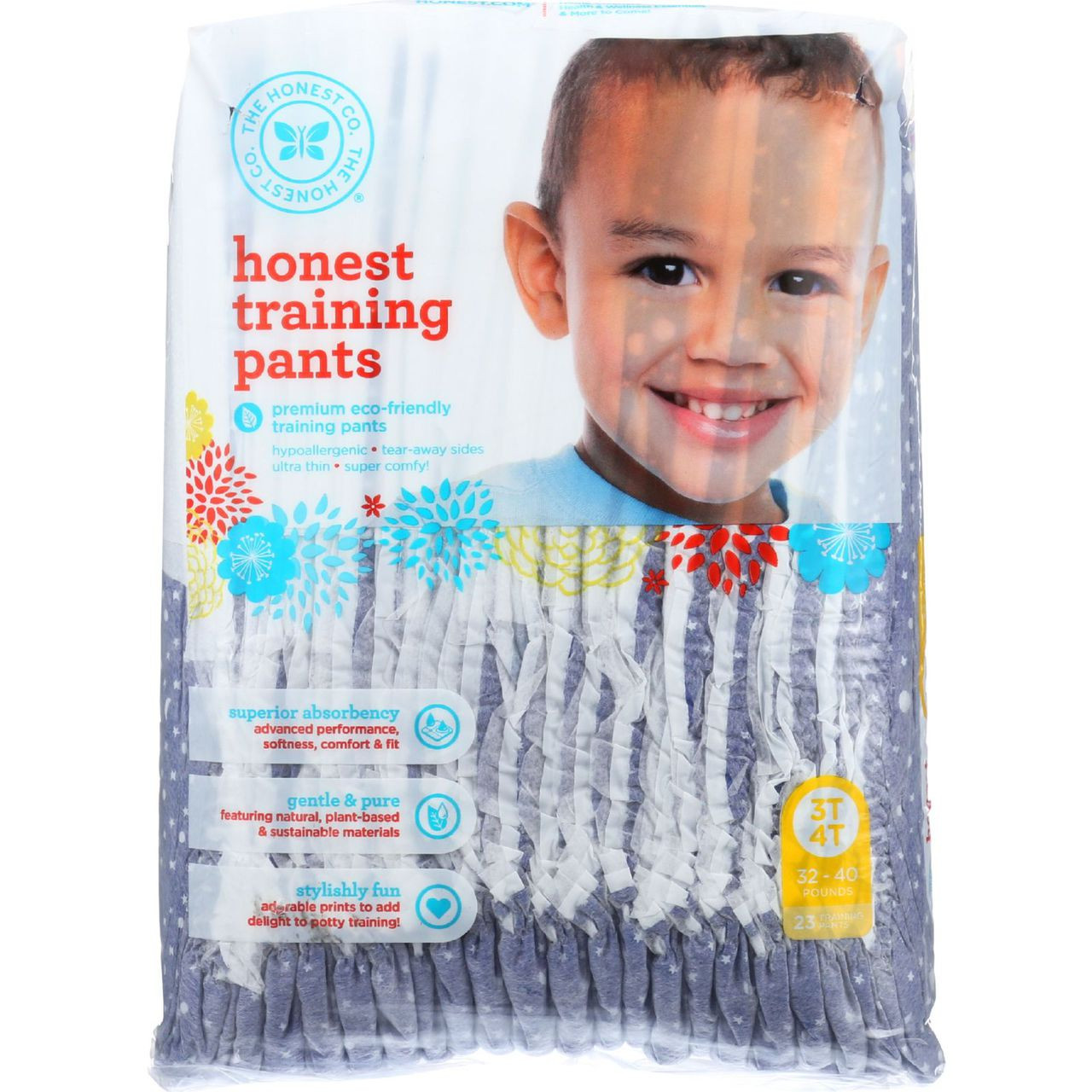 The Honest Company Training Pants Night Size 3 to 4T 23 count 1 each,  ECV1597178, 817810000000, The Honest Company