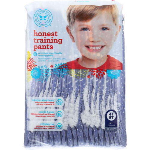 The Honest Company Training Pants Night Size 4T to 5T 19 count 1 each