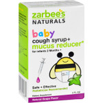 Zarbee's Cough Syrup and Mucus Reducer Baby 2 oz