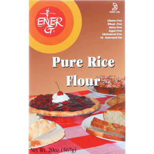 Ener G Foods Flour White Rice 20 oz case of 12