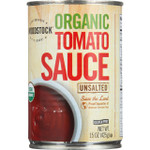 Woodstock Tomato Sauce Organic Unsalted 15 oz case of 12