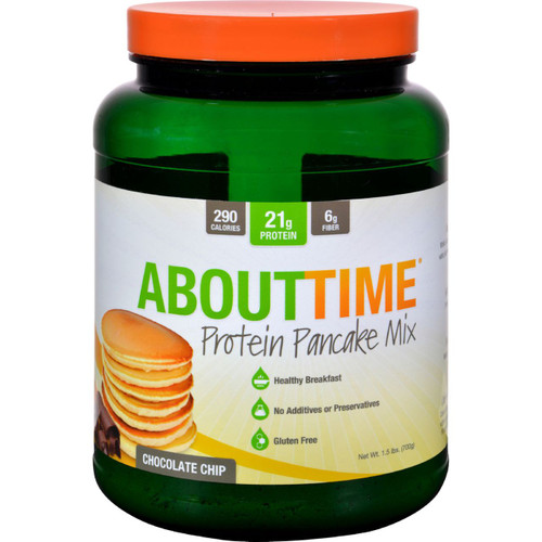 About Time Protein Pancake Mix Chocolate Chip 1.5 lb