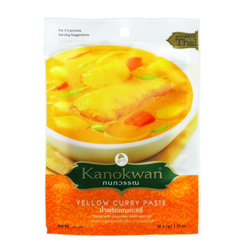 Kanokwan Curry Paste Yellow 1.76 oz Case of 12