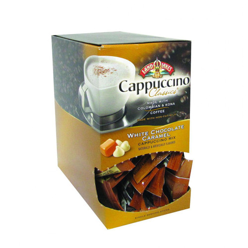 Land O Lakes Cappuccino Classics Mix White Chocolate Caramel .63 oz Case of 18