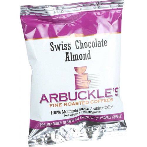 Arbuckles' Coffee Swiss Chocolate Almond 1.3 oz Case of 10