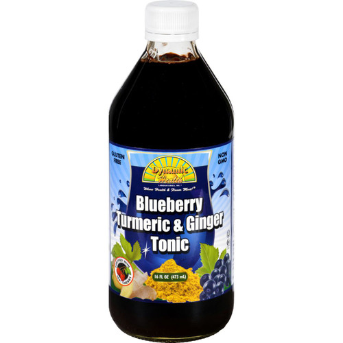 Dynamic Health Tonic Blueberry Turmeric and Ginger 16 oz