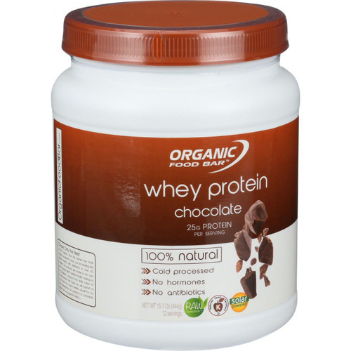 Organic Food Bar Whey Protein Chocolate 15.7 oz