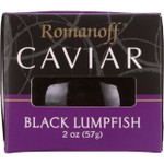 Romanoff Caviar Black Lumpfish Imported 2 oz case of 12