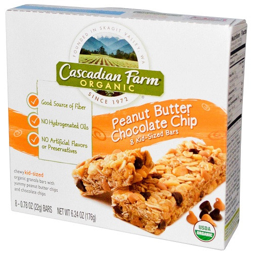 Cascadian Farms Peanut Butter Chip Granola Bar (12x7.4 Oz)