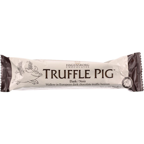 Hagensborg Truffle Pig Bar Dark Chocolate 1.76 oz Case of 24