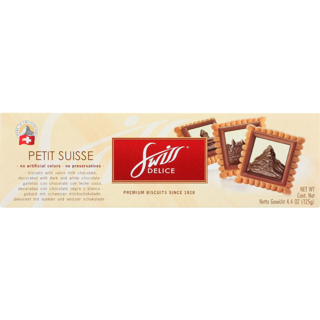 Swiss Delice Cookies Petit Suisse 4.4 oz case of 10, ECV1283092 ...