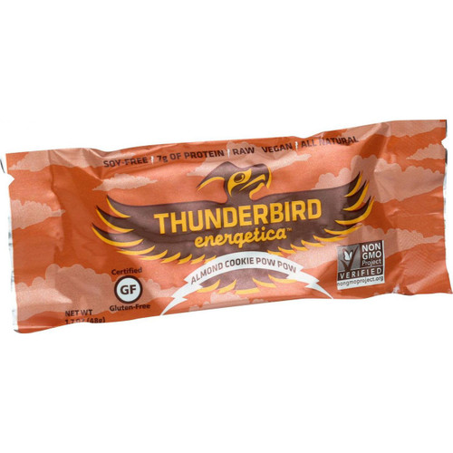 Thunderbird Energetica Bar Almond Cookie Pow Pow 1.7 oz Bars Case of 15