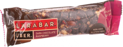 Larabar Uber Crunchy Nut Bar Dark Chocolate Raspberry 1.42 oz Bars Case of 15