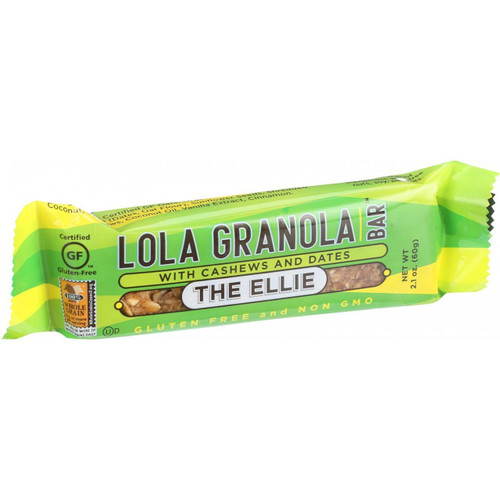 Lola Granola Bar The Ellie with Cashews and Dates 2.1 oz Bars Case of 12