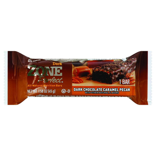 Zone ZonePerfect Nutrition Bar Dark Chocolate Caramel Pecan 45 g Case of 12