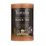 Teatulia Tea Organic Black Eco Canister 16 bags case of 6