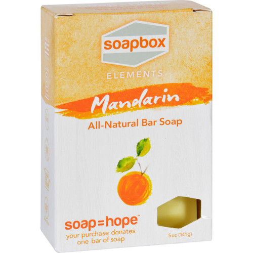SoapBox Bar Soap Elements Mandarin 5 oz