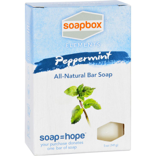 SoapBox Bar Soap Elements Peppermint 5 oz