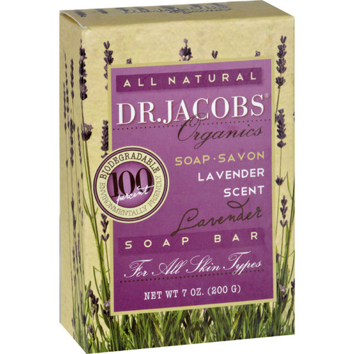 Dr. Jacobs Naturals Bar Soap Castile Lavender 6.5 oz
