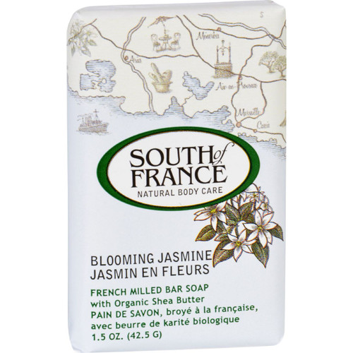 South of France Bar Soap Blooming Jasmine Travel 1.5 oz Case of 12