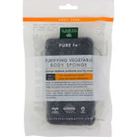Earth Therapeutics Body Sponge Purifying Vegetable Medicinal Charcoal 1 Count