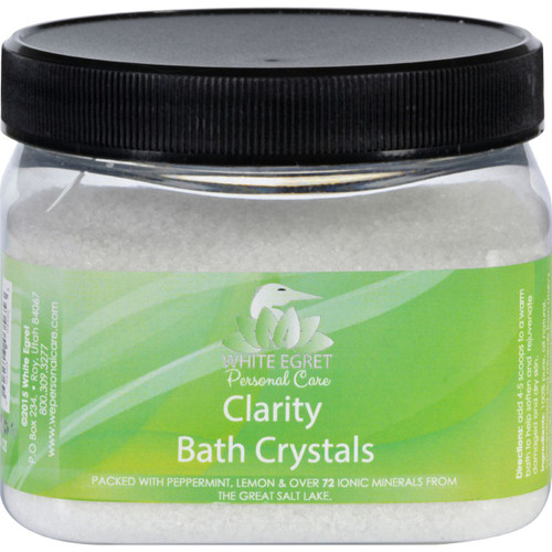 White Egret Bath Crystals Clarity 16 oz