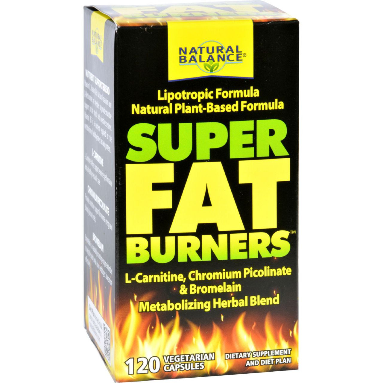 Natural Balance Super Fat Burners 120 Vegetarian Capsules, ECW1703511,  47868227217, Natural Balance