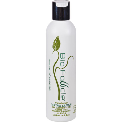 Bio Follicle Shampoo Vegan Tea Tree and Lemon Sulfate Free 8 oz