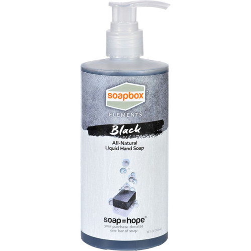 SoapBox Hand Soap Liquid Elements Black 12 oz