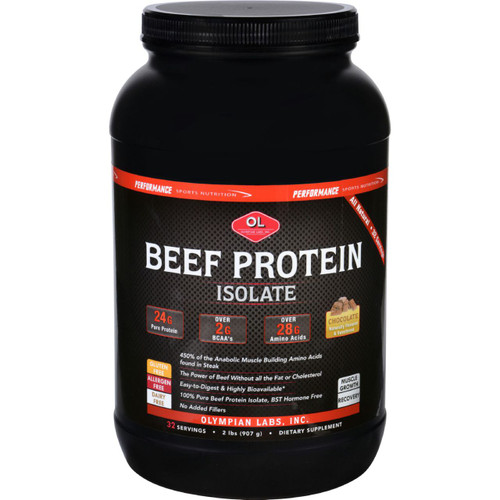 Olympian Labs Beef Protein Isolate Chocolate 2 lb
