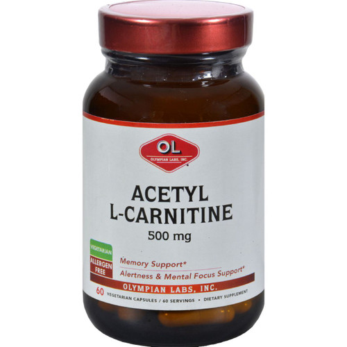 Olympian Labs Acetyl L Carnitine 500 mg 60 Vege Capsules